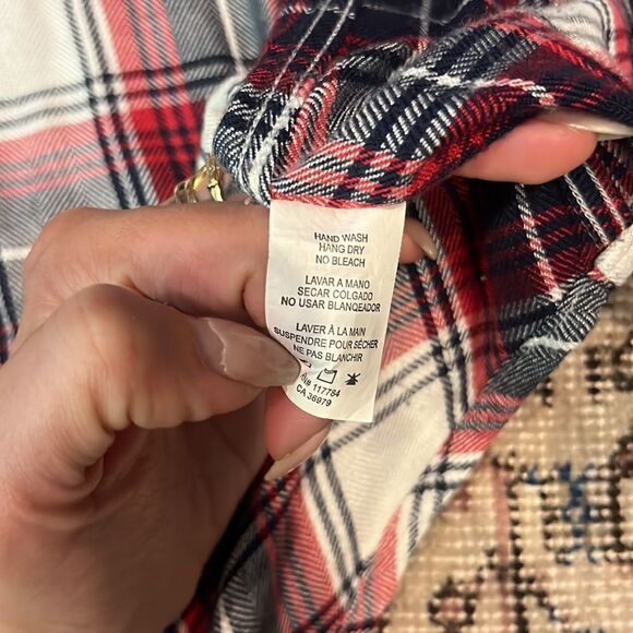 Rails Red White and Navy button down - Picture 7 of 8
